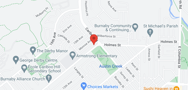 map of 8953 ARMSTRONG AVENUE